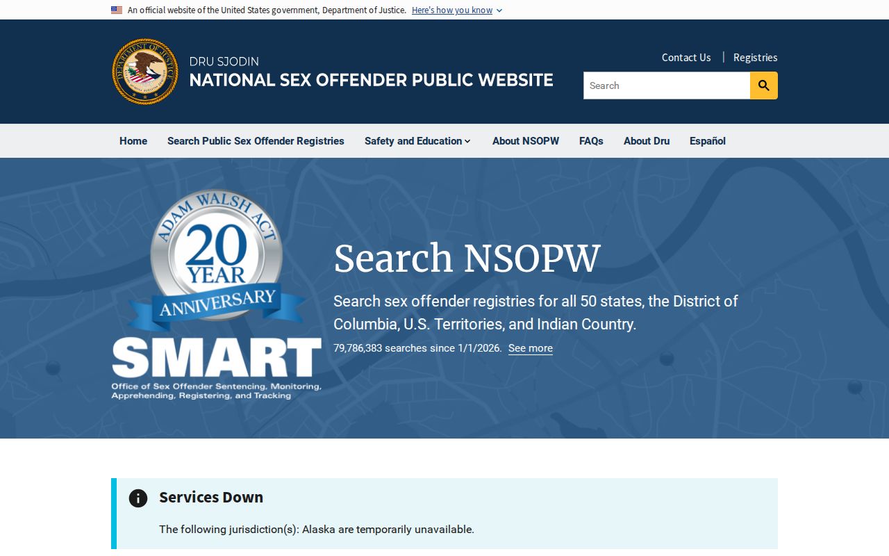 Stanislaus County sex offender search using the national NSOPW layer